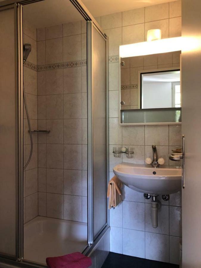 Hotel Krone Budget Lenk Bagian luar foto
